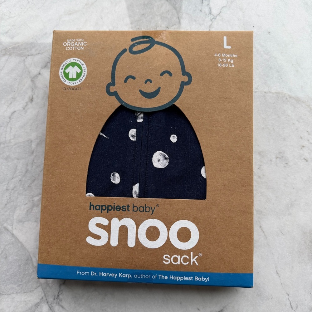 Happiest Baby Snoo Sack in Navy with White Dots New with Tags